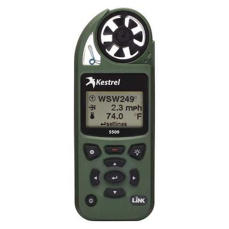 Weather Meter, LCD, Olive Drab w/WiFi MPN:0855LVOLV