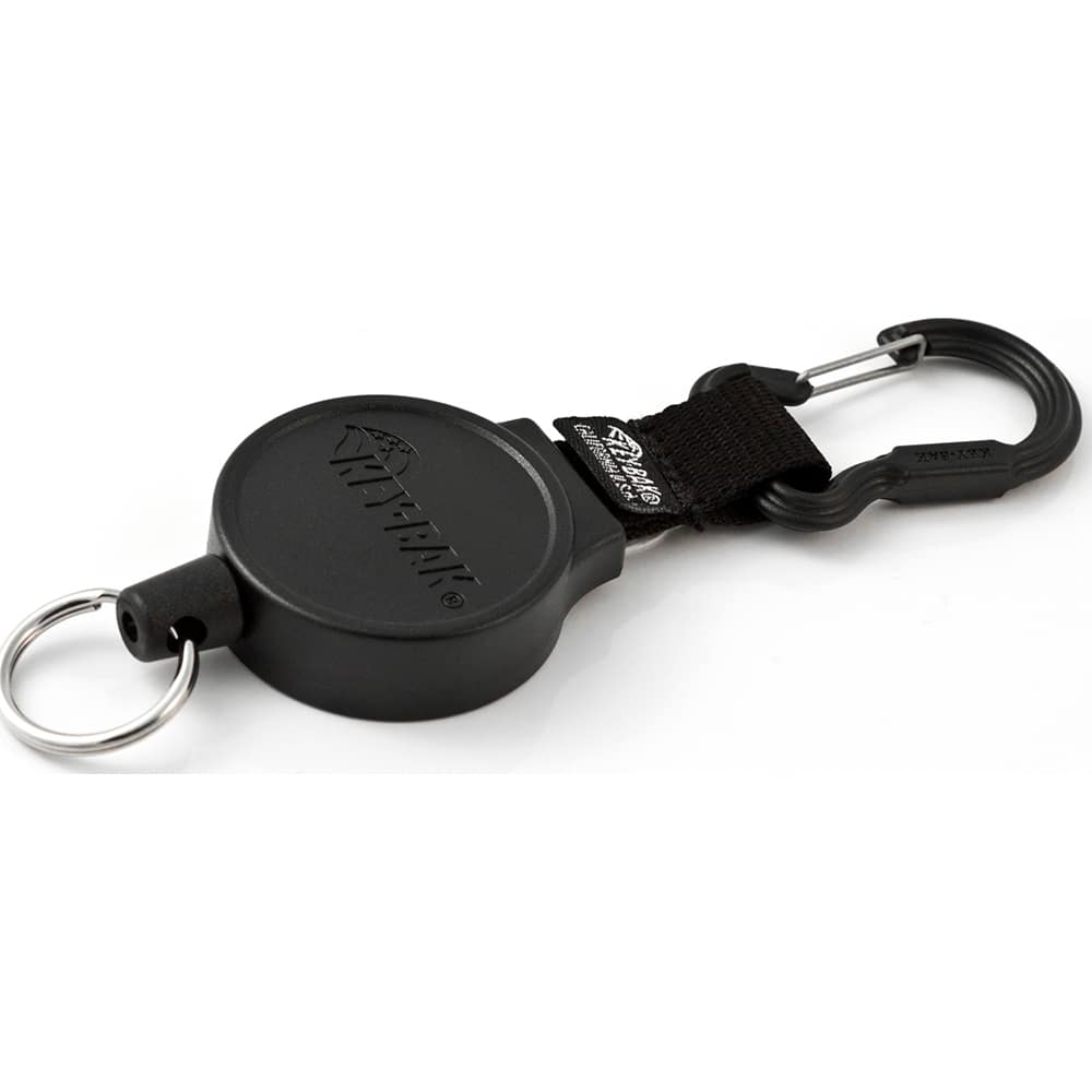 Key Control, Type: Retractable Key Chain , Number of Keys: 10 , Color: Black  MPN:0006-011