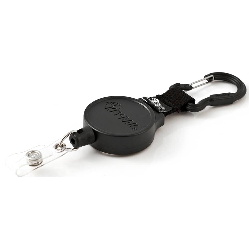 Key Control, Type: Retractable ID Holder , Number of Keys: 10 , Color: Black  MPN:0006-015