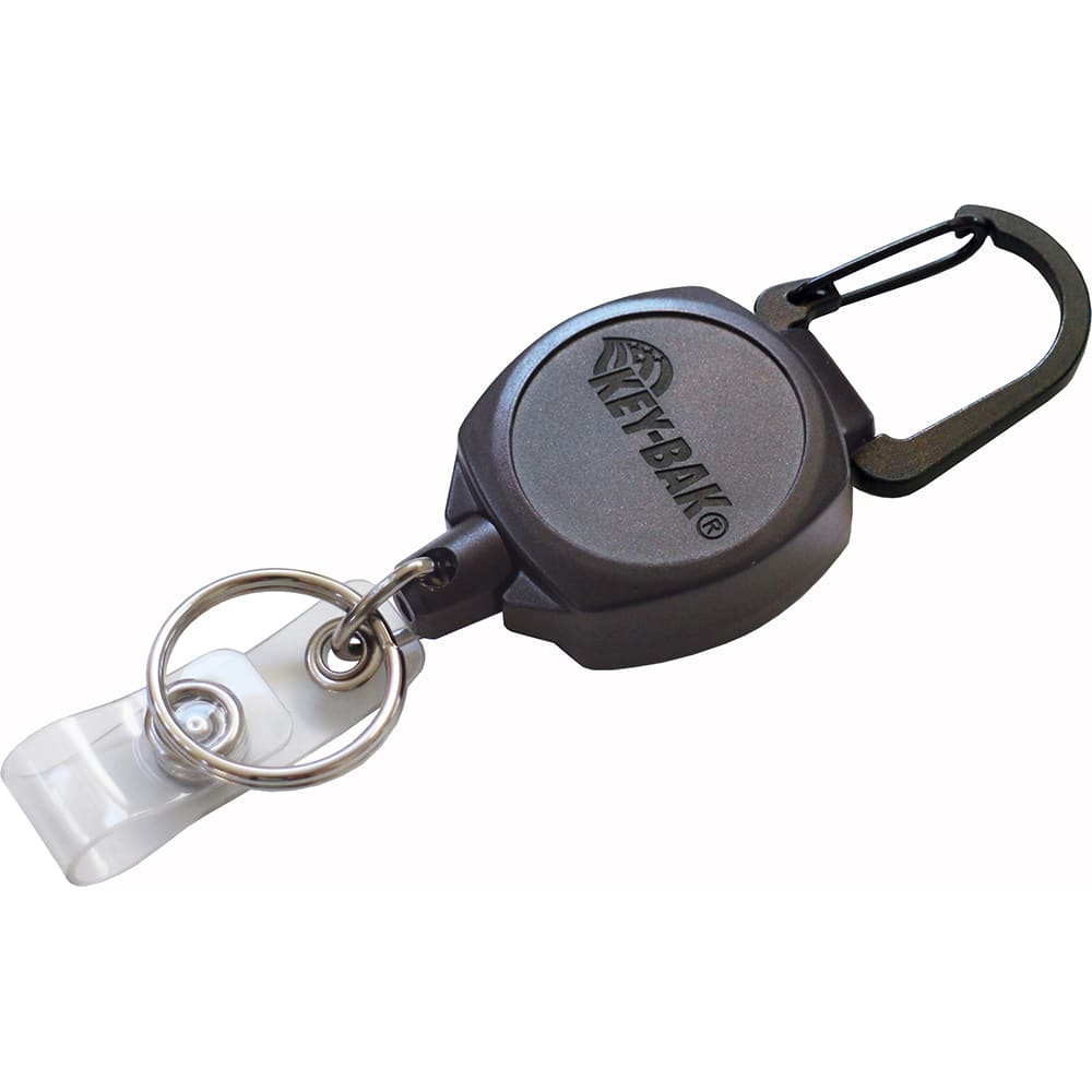 Key Control, Type: Retractable Key Chain & ID Holder , Number of Keys: 5 , Color: Black , Width (Inch): 3/4  MPN:0KB1-0A21
