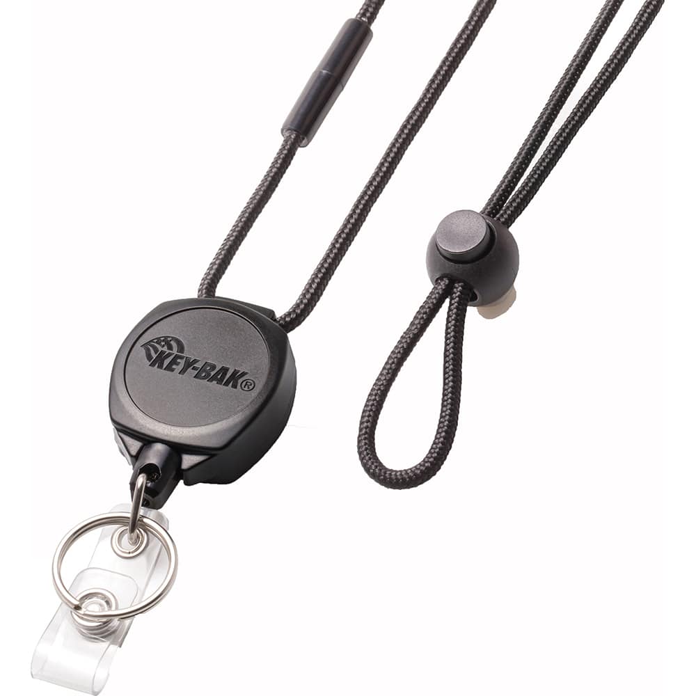 Key Control, Type: Retractable Key Chain & ID Holder , Number of Keys: 5 , Color: Black  MPN:0KB1-0A41