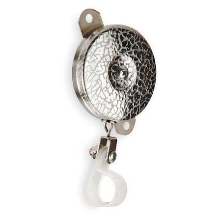 Retractable Tether, Chrome, Stainless Steel Chain, Chrome Texture MPN:0007-023