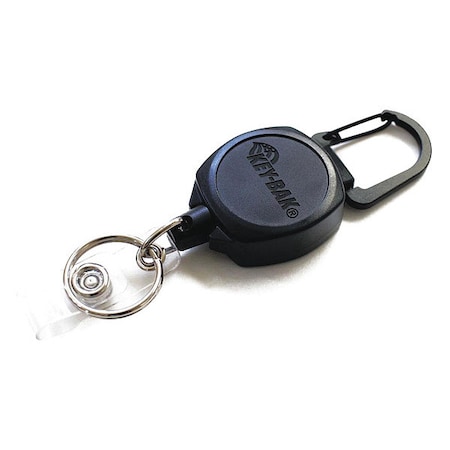 Key Reel, Black, polycarbonate, Badge Holder MPN:0KB1-0A22