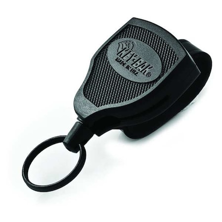Key Reel, Split Ring Type, 1 1/4 in Ring Size, Black MPN:S48-SDLEK