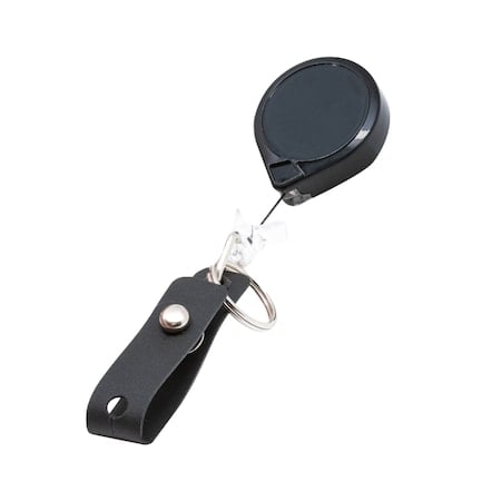 Round HD Super Duty MINI-BAK, Black, Swivel Clip, Hi-Capacity Strap/Split Ring, POLY MPN:0027-0164-H