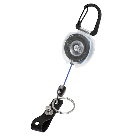 Sidekick Super Duty, Clear, 24 in. Blue Cord, Carabiner, Super Duty Strap/Split Ring MPN:0KB12-5D214