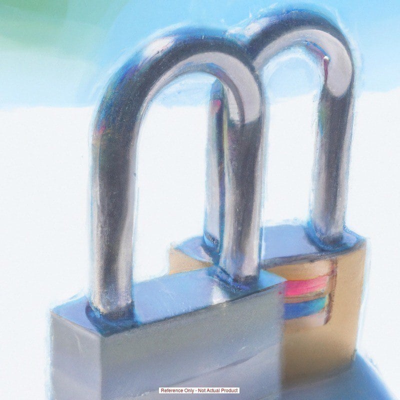Lockout Padlock: Keyed Differently, Aluminum, Steel Shackle, Red MPN:ML3 (RED)