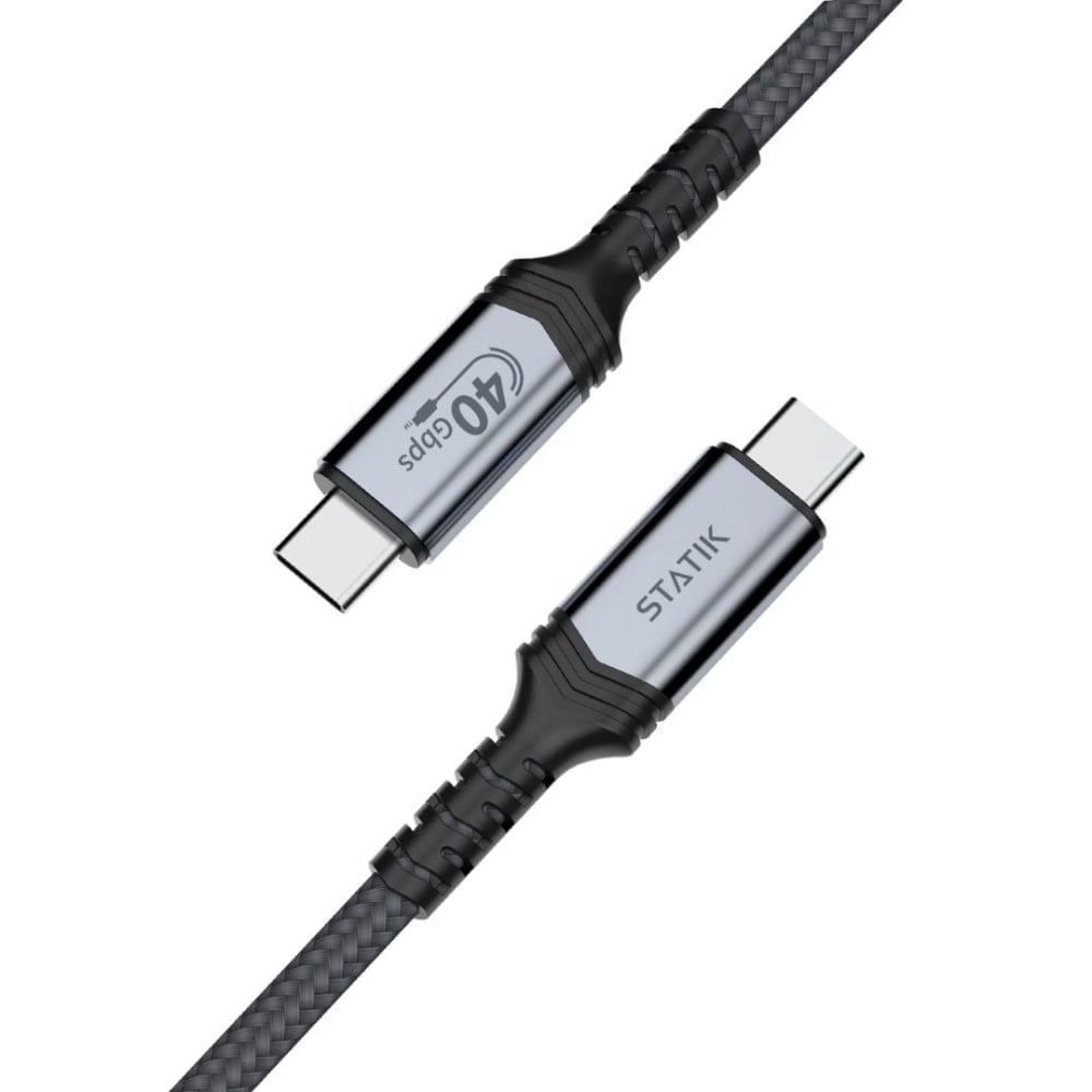 Statik Ultra4 240W 40 Gbps USB-4 Blazing Charge & Data Transfer Cable, Black, PUP-0505-3FT MPN:PUP-0505-3FT