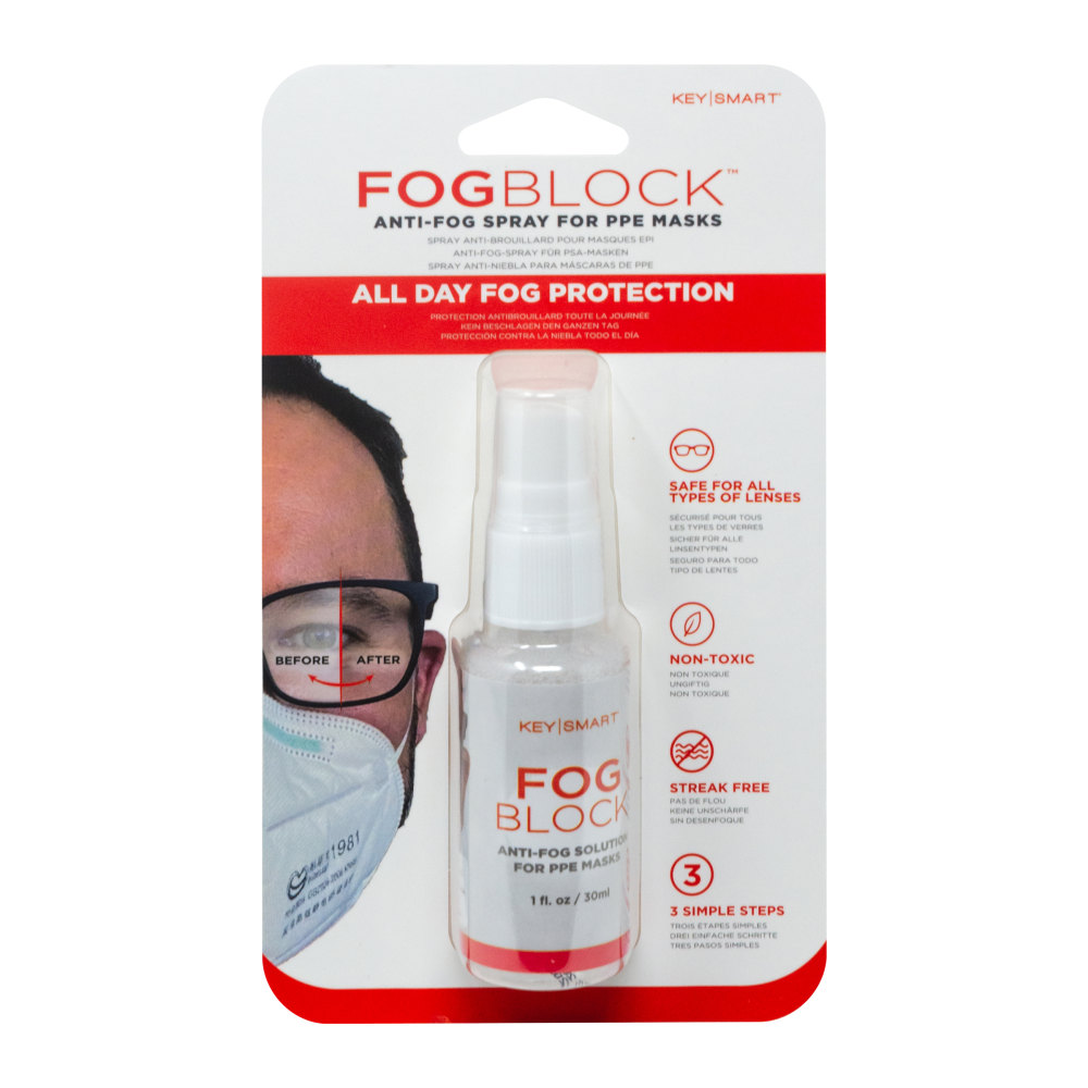 KeySmart FogBlock Anti-Fog Solution For PPE Masks, Pack Of 10 MPN:KS914-10QTY