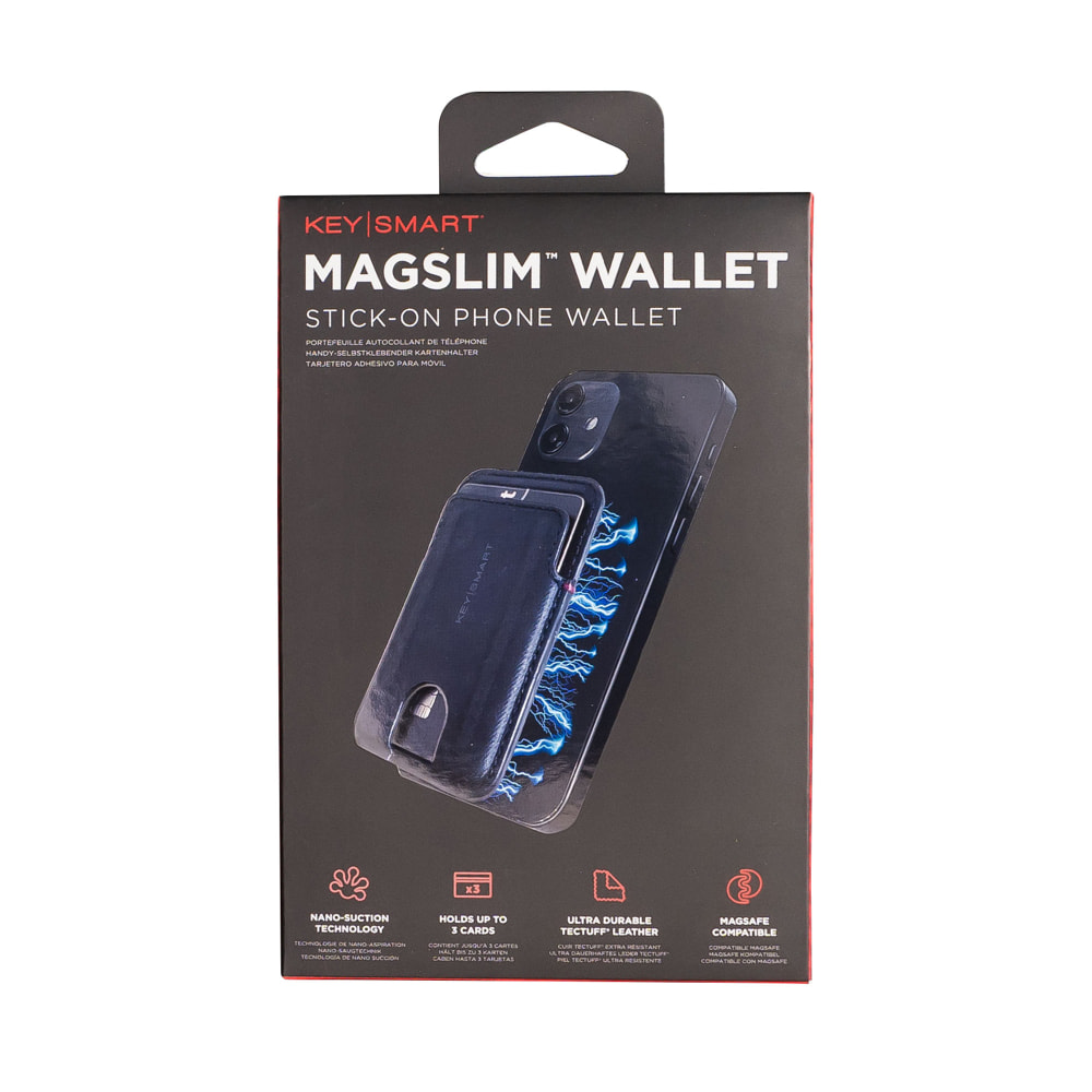 KeySmart MagSlim Wallet MagSafe Compatible Wallet For iPhone, Black MPN:KS845-BLK