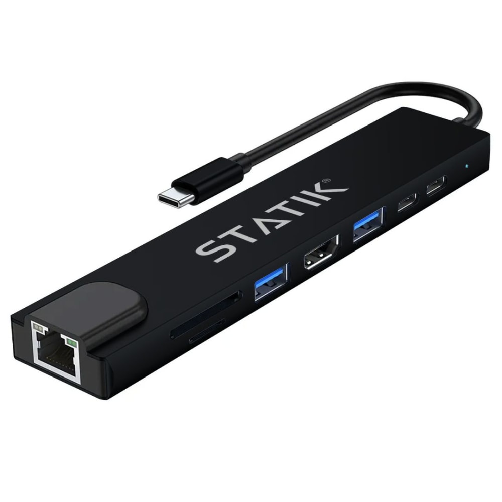 STATIK UltraHub 7-in-1 USB Hub, Black, PUP-0150 MPN:PUP-0150