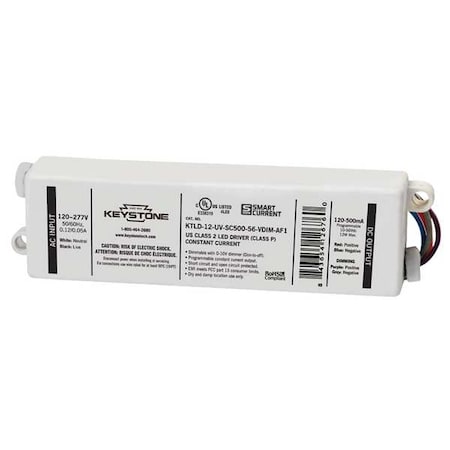 LED Driver, 0-10V, 5-9/16 in - L, 1PK MPN:KTLD-20-UV-SC730-56-VDIM-AF4-CP