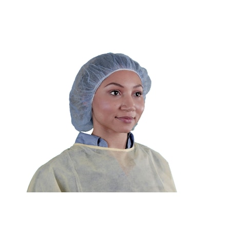 Hairnet-Flame Resistant, Nylon, 21 in Dia., Blue, M, 1000 PK MPN:109HPI-21-BLUE