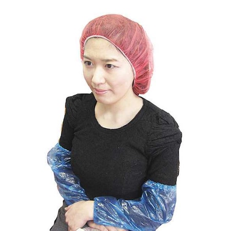 Bouffant Cap, Polypropylene, 21 in Dia., Red, M, 1000 PK MPN:110NWI-10-21 RED