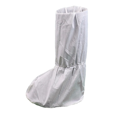 Disposable Boot Covers, Polypropylene, White, Slip Resistant Sole: No, L MPN:BC-NWPI