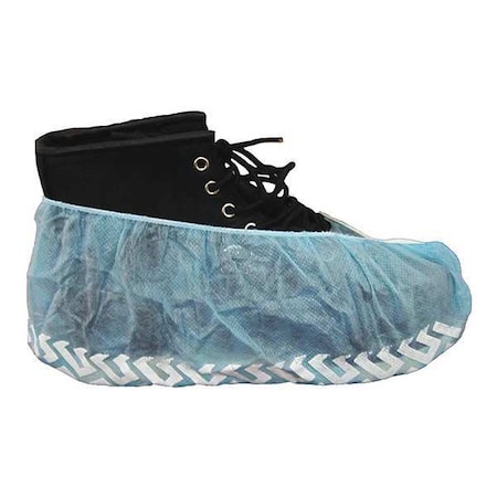 Disposable Shoe Covers, Polypropylene, Blue, Slip Resistant Sole: Yes, XL MPN:SC-NWI-NS-XL-BLUE