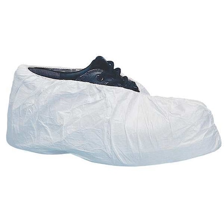 Disposable Shoe Covers, Polypropylene, White, Slip Resistant Sole: Yes, L MPN:SC-SS-LRG-WHITE