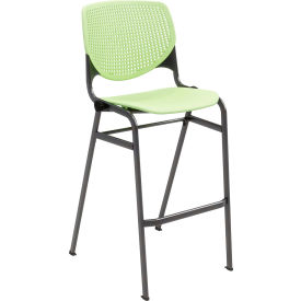 KFI Studios Bar Stool Polypropylene Seat & Back 400 lb. Capacity Lime Green BR2300SB-P14