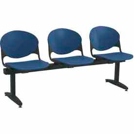 KFI Beam Seating - 3 Navy Seats 3-SEAT BEAM-P03 NAVY