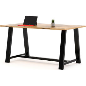 KFI Urban Loft Wood Table With Steel Frame 72