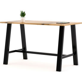 KFI Urban Loft Wood Table With Steel Frame 72