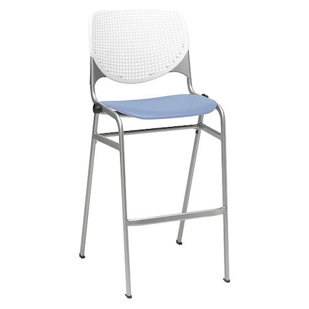 Poly Stack Barstool, Peri Blue Seat MPN:BR2300-BP08-SP20