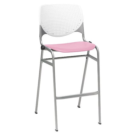 Poly Stack Barstool, Pink Seat MPN:BR2300-BP08-SP38