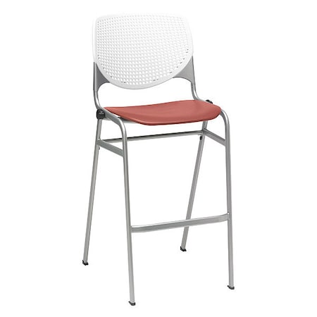 Poly Stack Barstool, Coral Seat MPN:BR2300-BP08-SP41