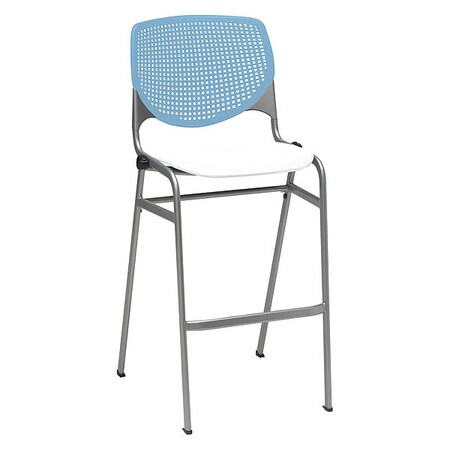 Poly Stack Barstool, Sky Blue Back MPN:BR2300-BP35-SP08