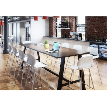 Rectangle KFI Midtown 3.5 x 8 FT Conference Table, Walnut Finish, Bistro Height, 42 W, 96 L, 41 H MPN:F4296-BMT3672-41-7965K