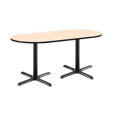 RaceTrack Table, Laminate Top, Natural MPN:T3072R-B2015-BK-NA