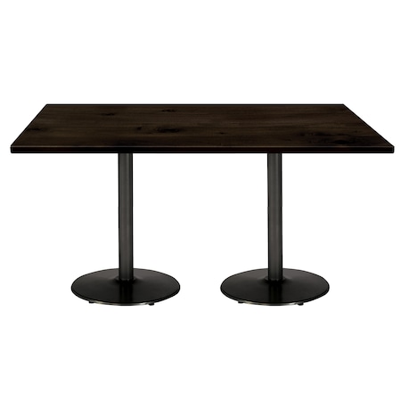 Rectangle 36 W, 72 L, 41 H, Wood Top, Espresso MPN:T3672-B1922-BK-LFT-ES-38