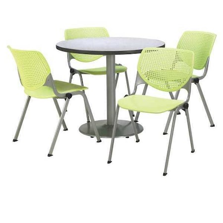 Round 36 W, 36 L, 29 H, Laminate Top, Grey MPN:T36RD-B1922SL-GN-2300-P14
