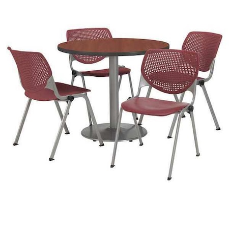 Round 36 W, 36 L, 29 H, Laminate Top, Mahogany MPN:T36RD-B1922SL-MH-2300-P07