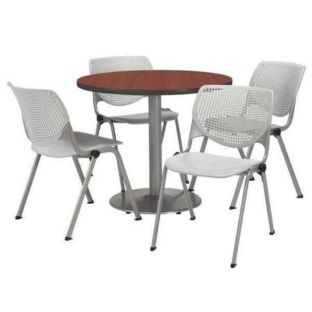 Round 36 W, 36 L, 29 H, Laminate Top, Mahogany MPN:T36RD-B1922SL-MH-2300-P13