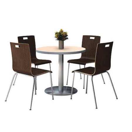 Round 36 W, 36 L, 29 H, Wood Top, Natural MPN:T36RD-B1922SL-NA-9222CH-ES