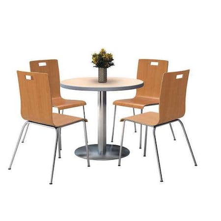 Round 36 W, 36 L, 29 H, Wood Top, Natural MPN:T36RD-B1922SL-NA-9222CH-NA
