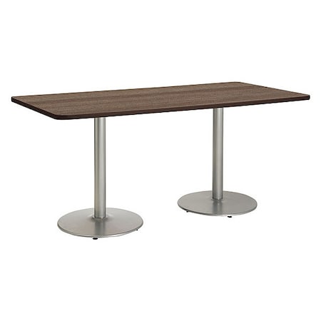 Rectangle 96 W, 42 L, 36 H, High Pressure Laminate Top, Studio Teak MPN:T4296-B1922-SL-7960K-31