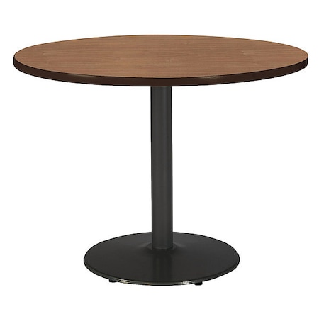 Round Ped Table, River Cherry/Black, 42