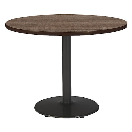 Round Ped Table, Studio Teak/Black, 42