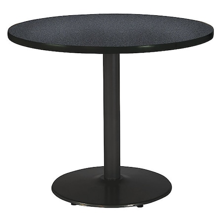 Round Ped Table, Graph Nebula/Black, 42