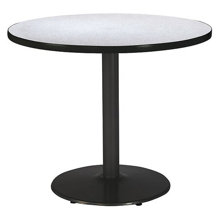 Round Ped Table, Grey Nebula/Black, 42
