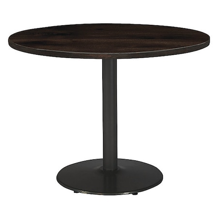 Round 42 L, 42 W, 29 H, Wood Top, Espresso MPN:T42RD-B1922BK-LFT-ES