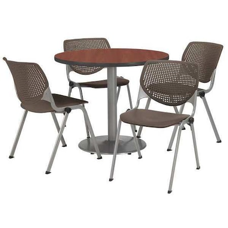 Round Breakroom Table And Chair Set, 31