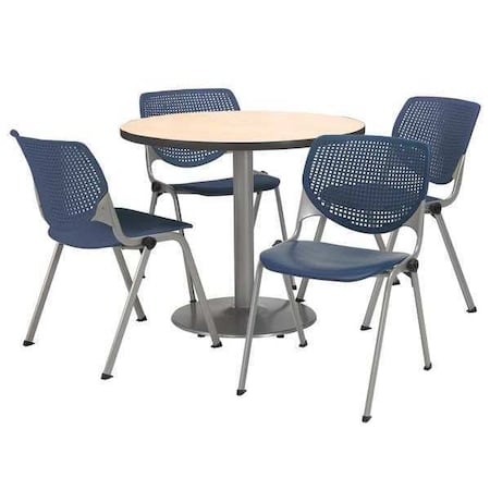 Round Breakroom Table And Chair Set, 31