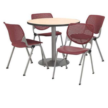 Round Breakroom Table And Chair Set, 31