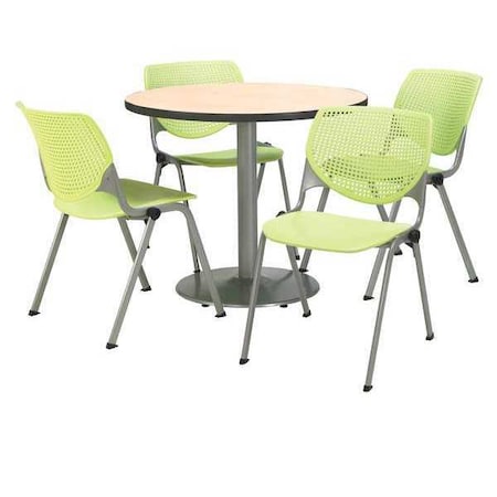 Round Breakroom Table And Chair Set, 31