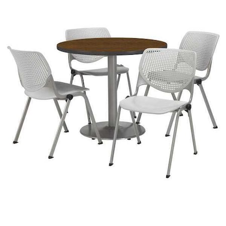 Round Breakroom Table And Chair Set, 31