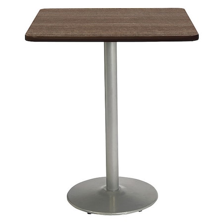 Square 42 W, 42 L, 42 H, HPL Top, Studio Teak MPN:T42SQ-B1922-SL-7960K-38