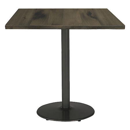 Square 42 L, 42 W, 41 H, Wood Top, Barnwood MPN:T42SQ-B1922BK-38-LFT-BN